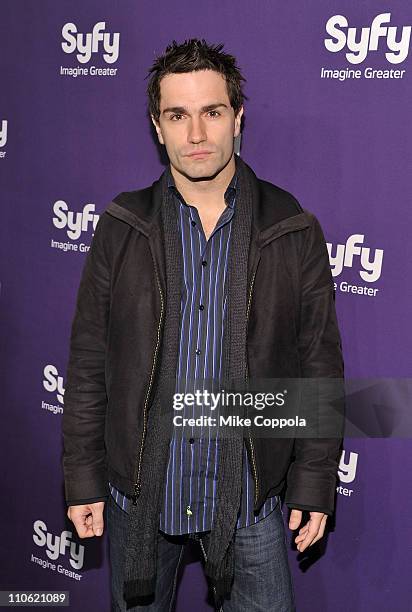 Actor Sam Witwer attends the Syfy 2011 Upfront at the Foxwoods Theater on March 22, 2011 in New York City.