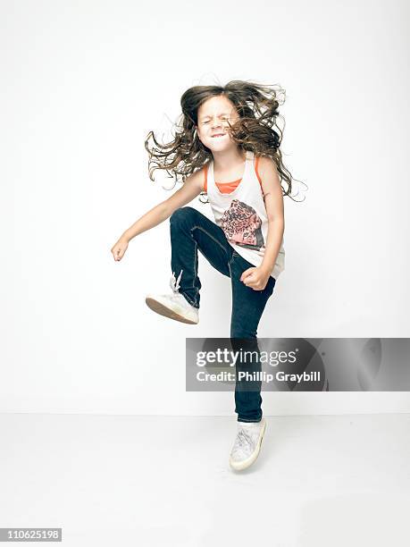 Young girl dancing