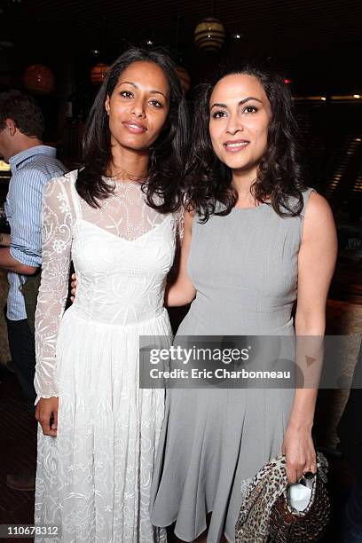 Writer/Author Rula Jebreal and Yasmine Elmasri at The Weinstein Company Exclusive Screening of "Miral" Hosted by Javier Bardem at the Landmark...