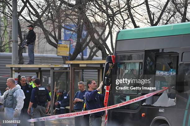 2011 Jerusalem Bus Stop Bombing Photos and Premium High Res Pictures ...