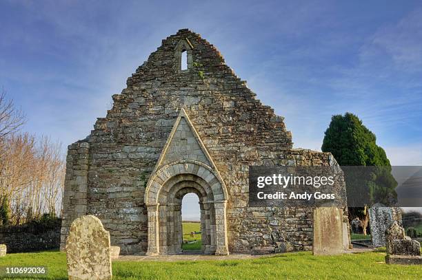 romanesque church - county laois stock pictures, royalty-free photos & images