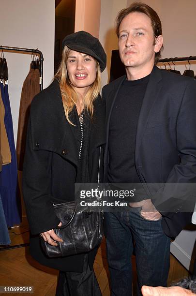 Nikita aka Nathalie Lespinasse and Benoit Magimel attend the Gerard Darel Flagship Opening With Robin Wright on March 9 2011 in Paris, France.