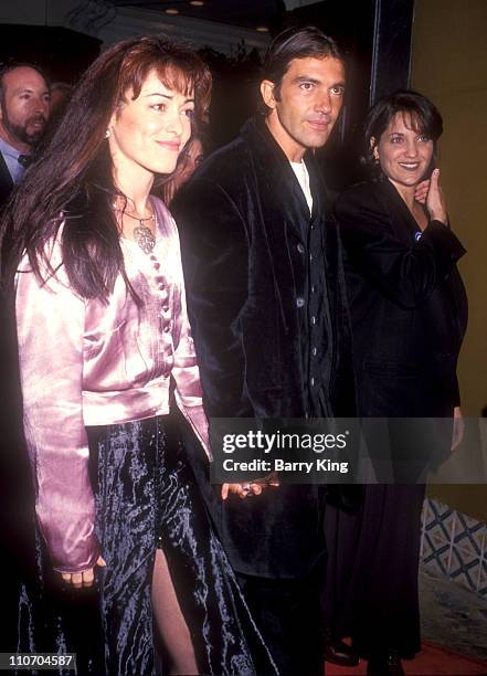 Ana Leza, Antonio Banderas and Publicist Robin Baum