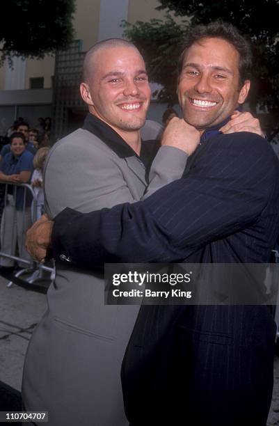 Dylan Bruno and Chris Bruno during "Saving Private Ryan" Los Angeles Premiere at Mann Village Theatre in Westwood, California, United States.