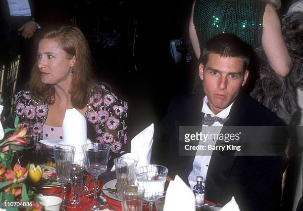 Mimi Rogers and Tom Cruise during 61st Annual Academy Awards - Governor's Ball at Shrine Auditorium in Los Angeles, California, United States.