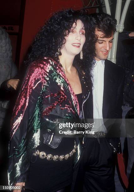 Cher and Rob Camilletti during "Scrooged" Premiere in Los Angeles, California, United States.