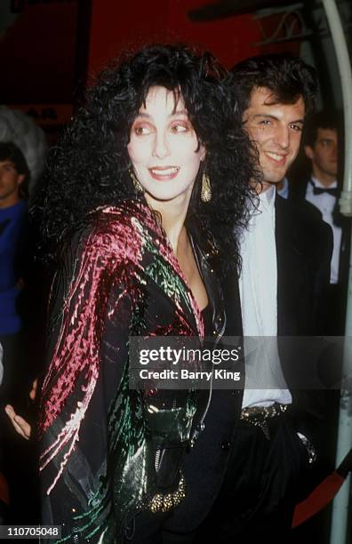 Cher and Rob Camilletti during "Scrooged" Premiere in Los Angeles, California, United States.