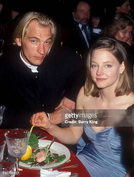Julian Sands and Jodie Foster during 61st Annual Academy Awards - Governor's Ball at Shrine Auditorium in Los Angeles, California, United States.