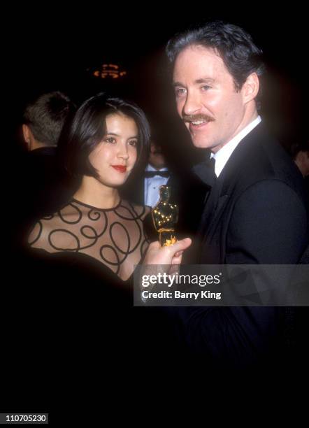 Phoebe Cates and Kevin Kline during 61st Annual Academy Awards - Governor's Ball at Shrine Auditorium in Los Angeles, California, United States.