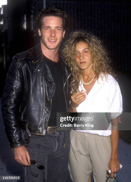 David Oliver and Sarah Jessica Parker during "Bull Durham" Screening - June 7, 1988 at The Academy in Beverly Hills, CA., United States.