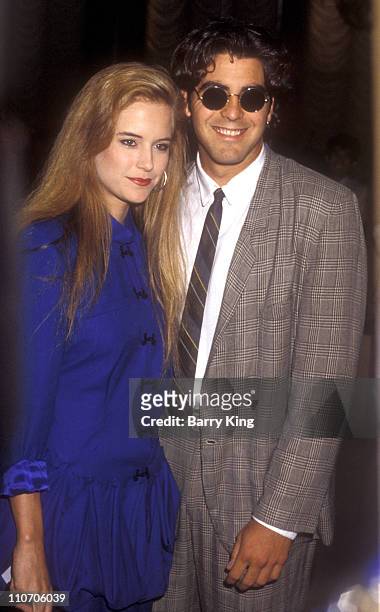 Kelly Preston and George Clooney during ABC TV Affiliates Fall Launch at Century Plaza Hotel in Los Angeles, CA, United States.