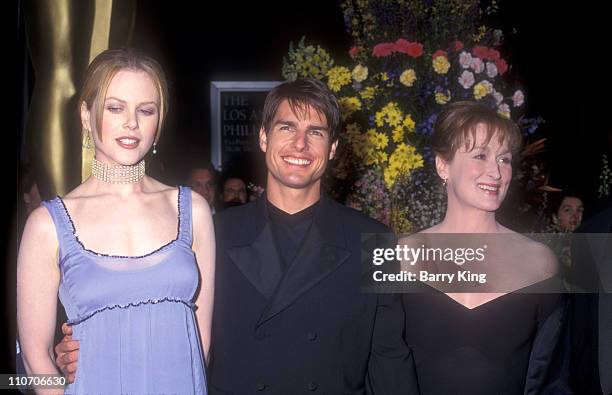 Nicole Kidman & Tom Cruise & Meryl Streep during The 68th Annual Academy Awards at Dorothy Chandler Pavilion in Los Angeles, California, United...