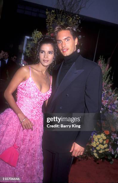 Patricia Velasquez & Marcus Schenkenberg during The 68th Annual Academy Awards at Dorothy Chandler Pavilion in Los Angeles, California, United States.