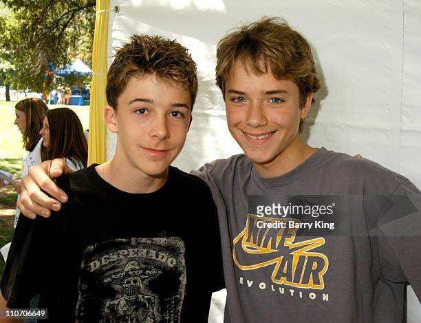 Bobby Edner and Jeremy Sumpter during Accenture 4th Annual Walk For Kids to Benefit the Los Angeles Ronald McDonald House at Griffith Park in Los...