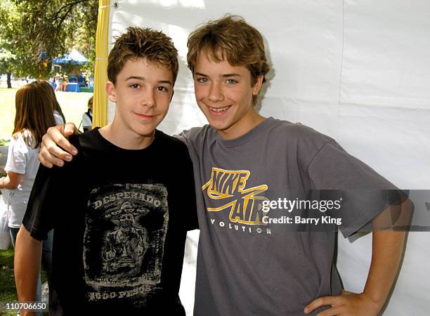 Bobby Edner and Jeremy Sumpter during Accenture 4th Annual Walk For Kids to Benefit the Los Angeles Ronald McDonald House at Griffith Park in Los...