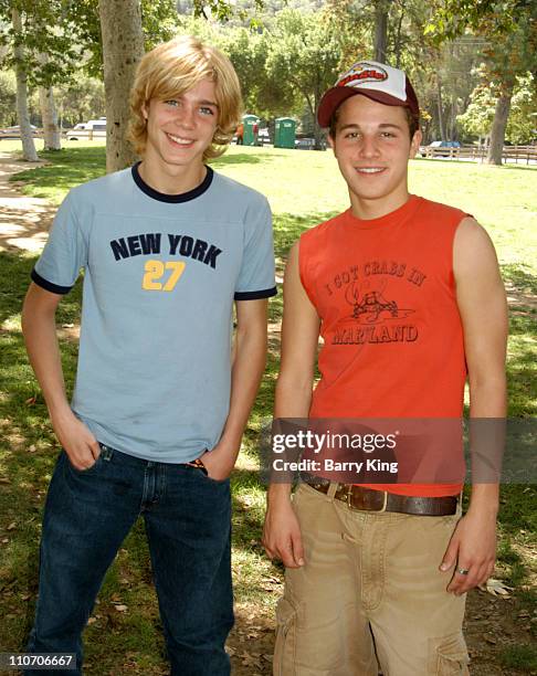 Alex Black and Shawn Pyfrom during Accenture 4th Annual Walk For Kids to Benefit the Los Angeles Ronald McDonald House at Griffith Park in Los...