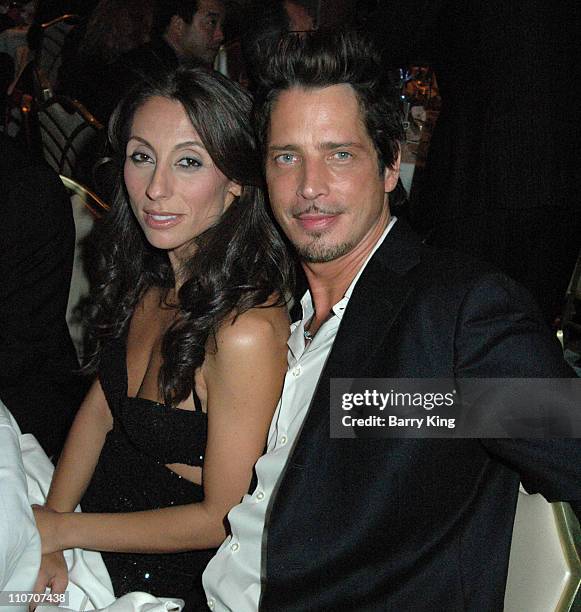 Chris Cornell and wife Vicky Karayiannis during Make-A-Wish 2006 Awards Gala - Inside at Beverly Hills Hotel in Beverly Hills, CA., United States.