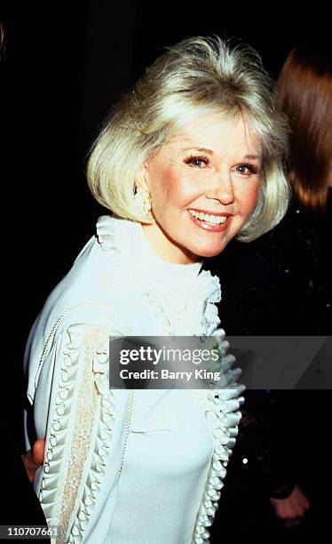 Doris Day during The 46th Annual Golden Globe Awards - Arrivals at The Beverly Hilton Hotel in Beverly Hills, California, United States.