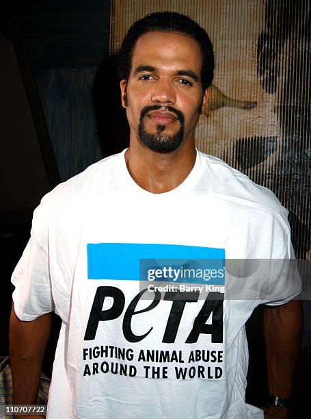 Kristoff St. John during Kristoff St. John "Rather Go Naked Than Wear Fur" PETA Shoot at Sebree Studios in Los Angeles, California.