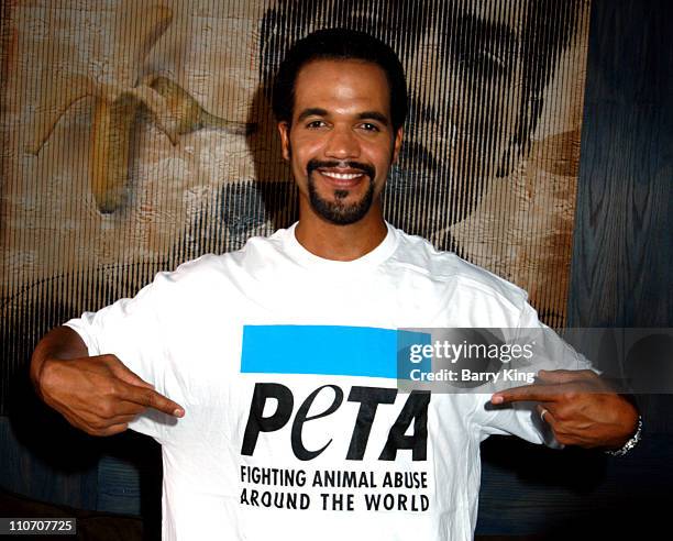 Kristoff St. John during Kristoff St. John "Rather Go Naked Than Wear Fur" PETA Shoot at Sebree Studios in Los Angeles, California.