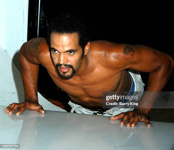 Kristoff St. John during Kristoff St. John "Rather Go Naked Than Wear Fur" PETA Shoot at Sebree Studios in Los Angeles, California.