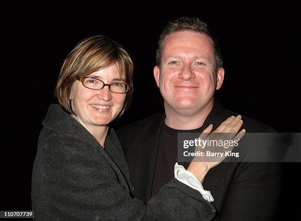 Caroline Thompson and Matthew Bourne during American Cinematheque Screening of Tim Burton's "Edward Scissorhands" and Q&A with Matthew Bourne and...