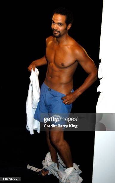 Kristoff St. John during Kristoff St. John "Rather Go Naked Than Wear Fur" PETA Shoot at Sebree Studios in Los Angeles, California.