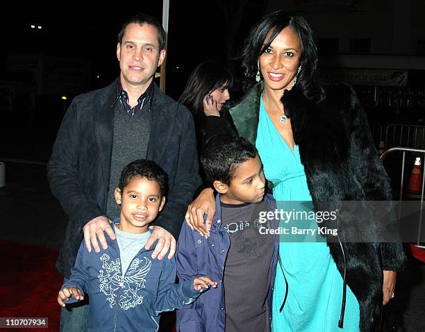 Brian Robbins, director and family during "Norbit" Los Angeles Premiere at Mann Village in Westwood, California, United States.