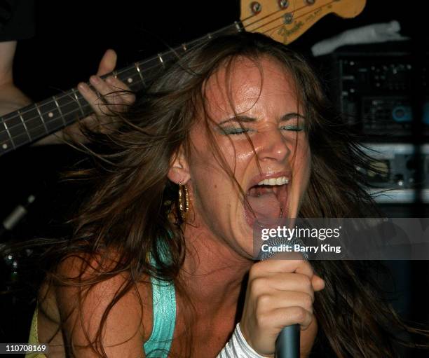 Juliette Lewis performing with her band Juliette & the Licks at the Viper Room in West Hollywood, California on August 14, 2003