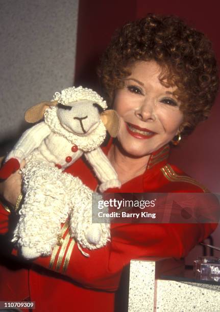 Sherry Lewis and Lambchop during 1993 VSDA Convention - July 12, 1993 at Las Vegas Convention Center in Las Vegas, NV., United States.