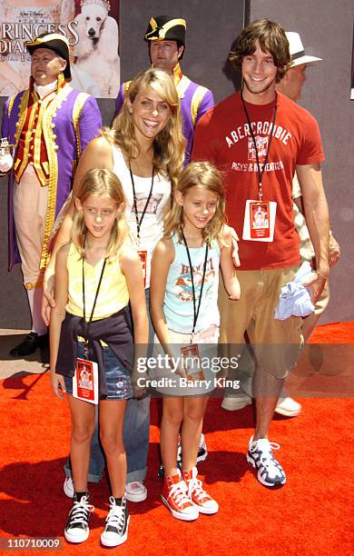 Jenna Lewis and Travis Wolfe during "The Princess Diaries 2: Royal Engagement" World Premiere - Arrivals at AMC Downtown Disney in Anaheim,...