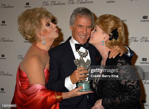 Ruta Lee, Burt Bacharach & Debbie Reynolds during The Thalians Honor Burt Bacharach at 48th Annual Ball at Century Plaza Hotel in Century City,...