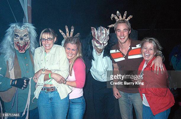 Arianne Zuker, Alison Sweeney, Kyle Lowder and Judi Evans with Monsters in Ghost Town