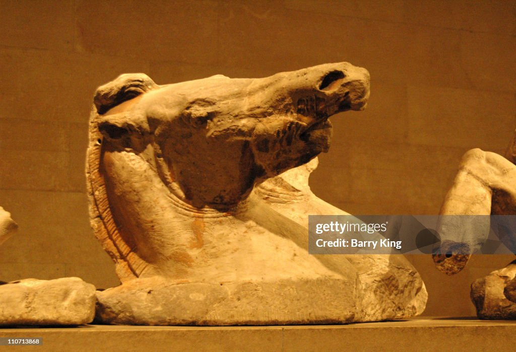 Parthenon Marbles at the British Museum in London - January 8, 2007