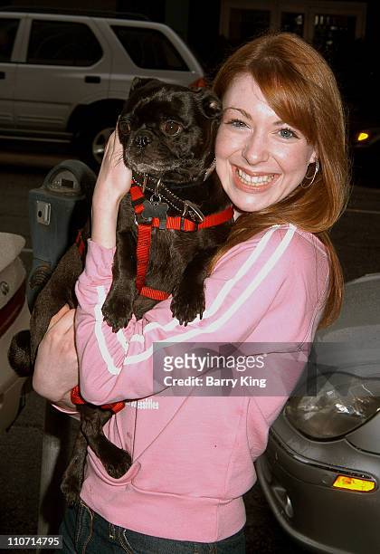 Lisa Foiles and Tito during Rescue Me Charity Benefit at Donald J. Pliner Store in Beverly Hills, CA, United States.