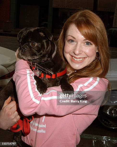 Lisa Foiles and Tito during Rescue Me Charity Benefit at Donald J. Pliner Store in Beverly Hills, CA, United States.