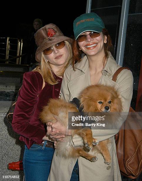 Jennifer Blanc and Jenna Mattison with Pooh during Rescue Me Charity Benefit at Donald J. Pliner Store in Beverly Hills, CA, United States.