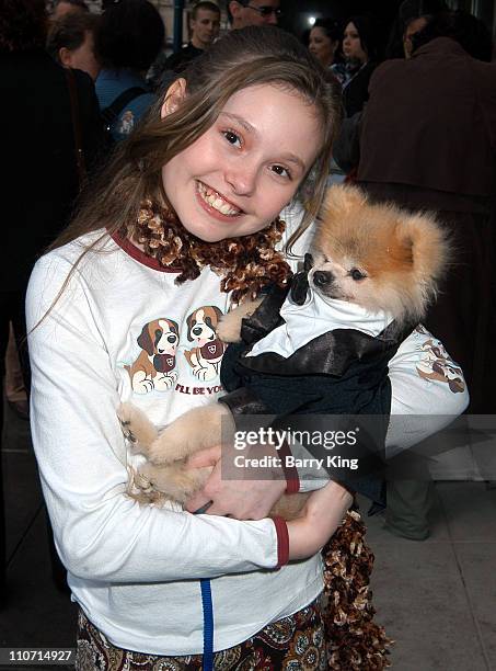 Jillian Clare and Gizmo during Rescue Me Charity Benefit at Donald J. Pliner Store in Beverly Hills, CA, United States.