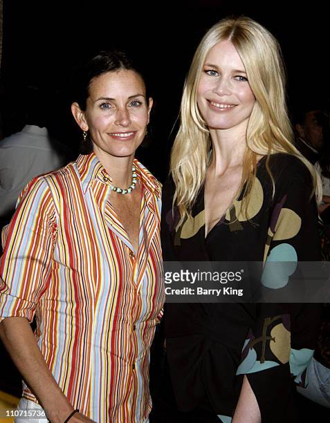 Courteney Cox-Arquette and Claudia Schiffer during "Layer Cake" Los Angeles Premiere - Arrivals at The Egypitan Theatre in Hollywood, California,...