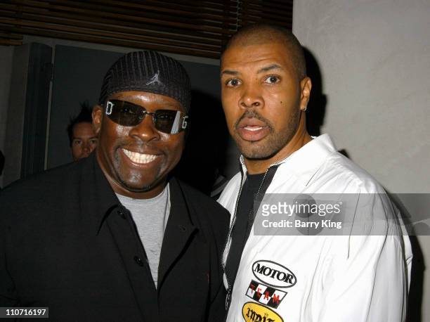 Deezer D and Eriq La Salle during Deezer D Album Listening Party For "I Ain't 4 Everybody" at The Concorde in Hollywood, California, United States.