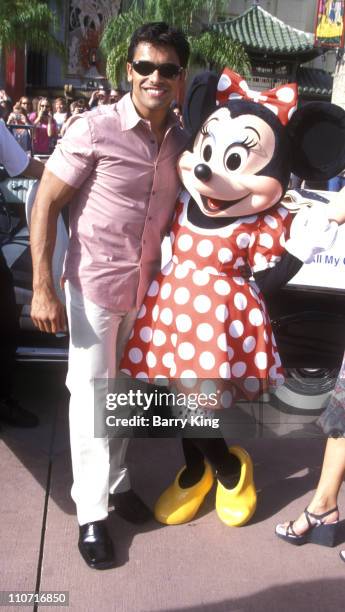 Mark Consuelos and Minnie Mouse during Super Soap Weekend Disney MGM Studios - Orlando, Florida - September 25, 1999 at Disney MGM Studios in...