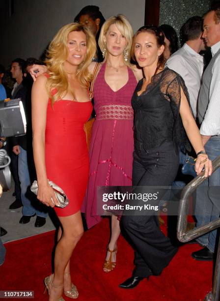 Actress Candis Cayne, actress Thea Gill and actress Michelle Clunie attend the Marks Restaurant 20th Anniversary Party held at Marks on March 26,...