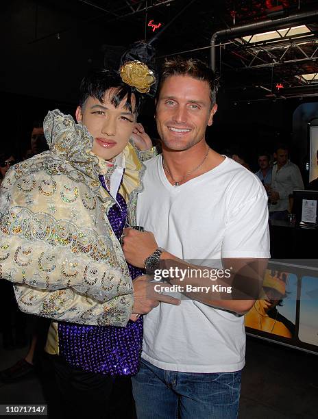 Television personality Bobby Trendy and actor Reichen Lehmkuhl at "Tan for a Cause" celebrity mixer event hosted by Jackie Warner of Bravo's...