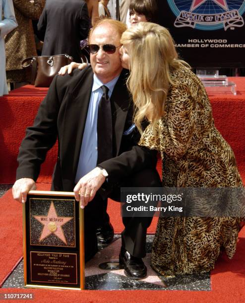 Mike Medavoy and wife Irena Medavoy during Producer Mike Medavoy Honored with Star on the Hollywood Walk of Fame for His Achievements in Film at...