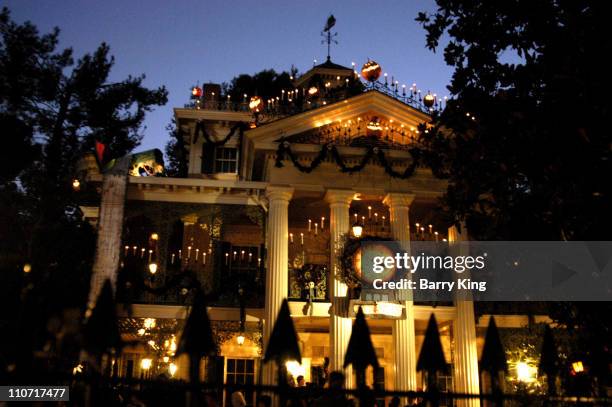 Tim Burton's "Nightmare Before Christmas" Haunted Mansion opens at Disneyland Park in Anaheim, California for its annual run Halloween through...