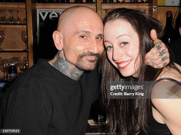 Actor Robert LaSardo and Danielle Kasen attend LACMA and Venice Magazine Viewing of American Stories and Renoir exhibits at LACMA on March 23, 2010...