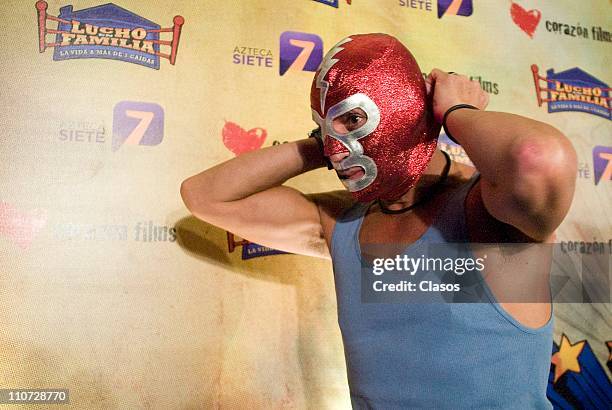 Rodolfo Arias attends to the presentation of the tv serie Lucho en Familia at the Camino Real Hotel on March 23, 2011 in Tlalnepantla, Mexico.