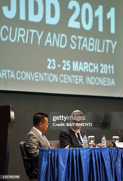Indonesian Coordinating Minister for Political, Legal, and Security Affairs Djoko Suyanto and East Timorese Prime Minister and Defence Minister...