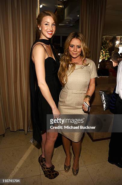 Designer Whitney Port and television personality Aubrey O'Day attend the No-Regrets Fashion Pary with American Express Premium Return Protection And...