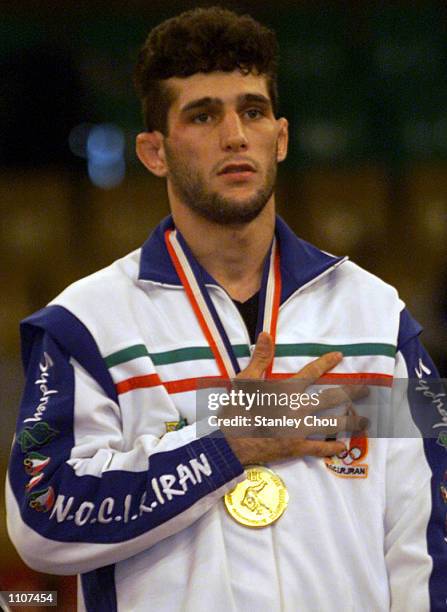 Arash Miresmaeili of Iran won the gold in the 66 kg category during the final day of the Asian Judo Championships at the National Wrestling Hall,...